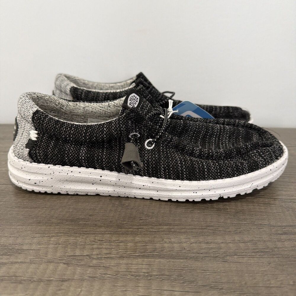 Hey Dude Wally Stretch Mix Meteorite Men’s Shoes Size 8 New
